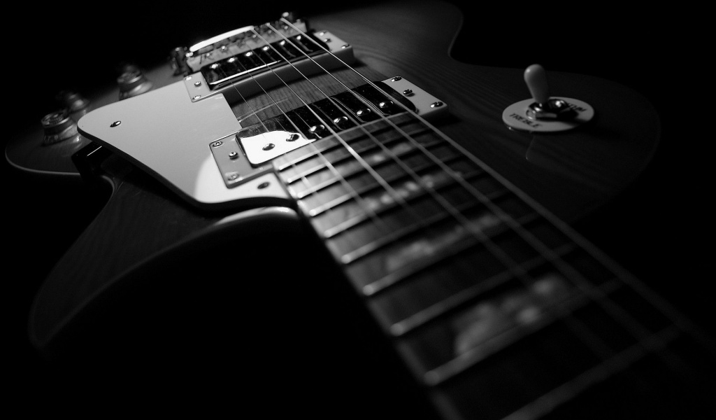 Black And White Guitar