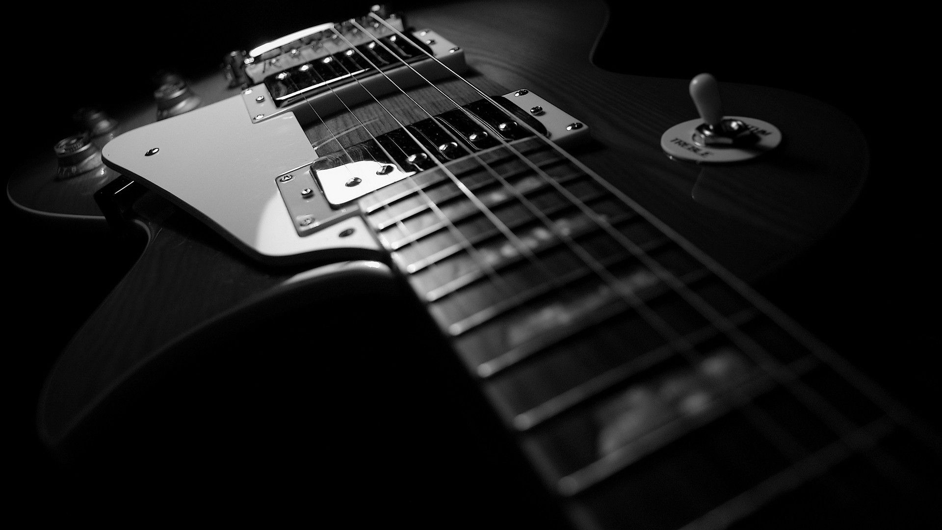 Black And White Guitar