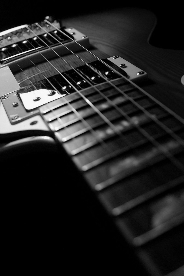 Black And White Guitar