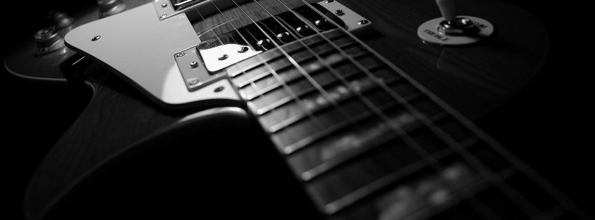 Black And White Guitar