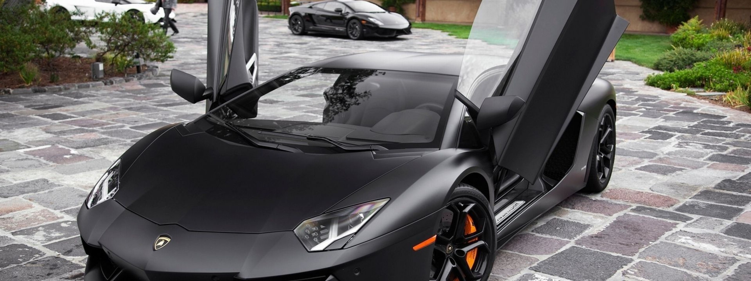 Black Lamborghini Aventador