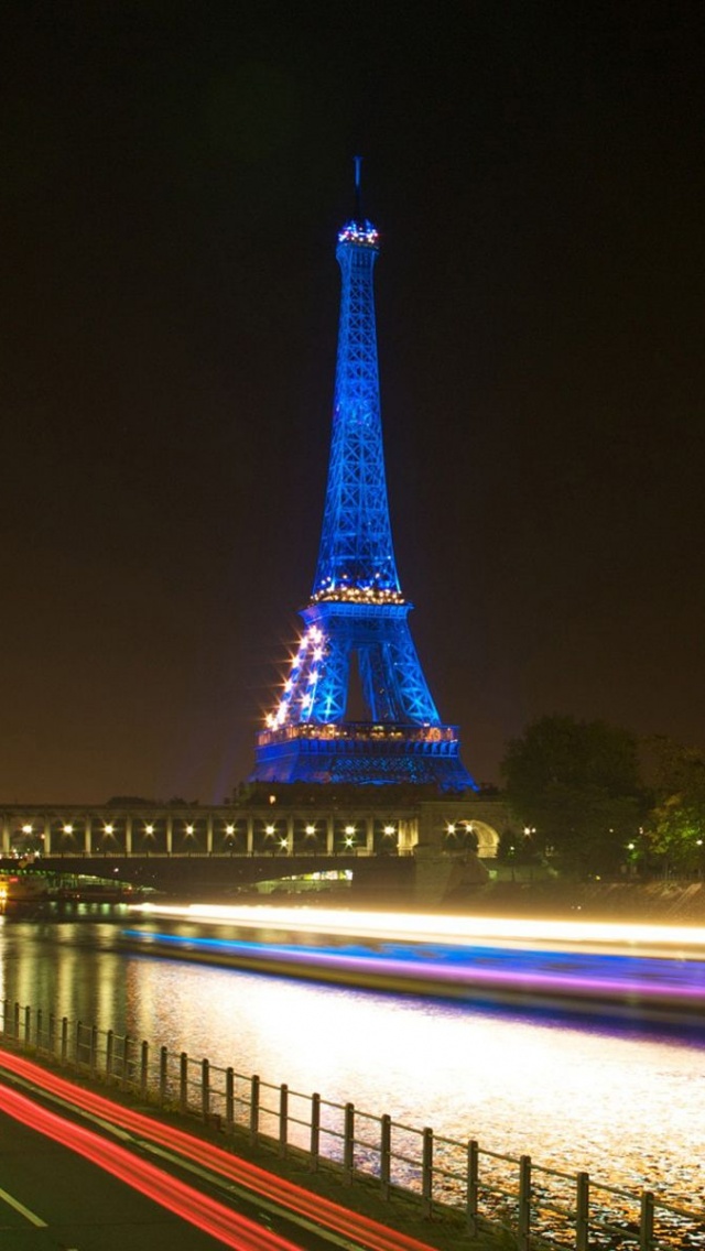 Blue Eiffel Tower