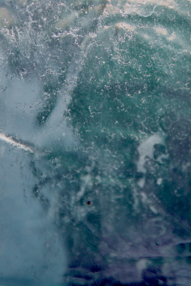 Blue Green Dark Pastel Wavy Dirty Window Glass Texture