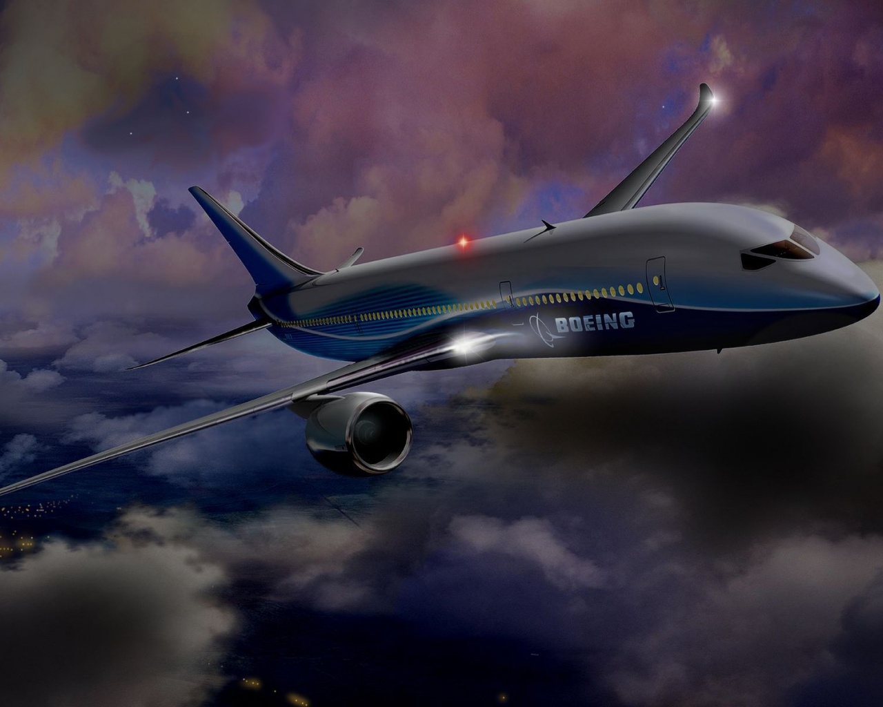 Boeing Night Flight