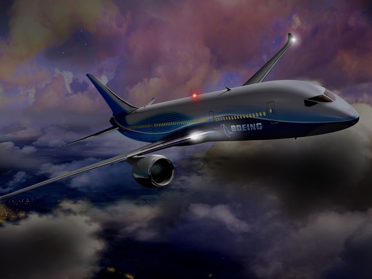 Boeing Night Flight