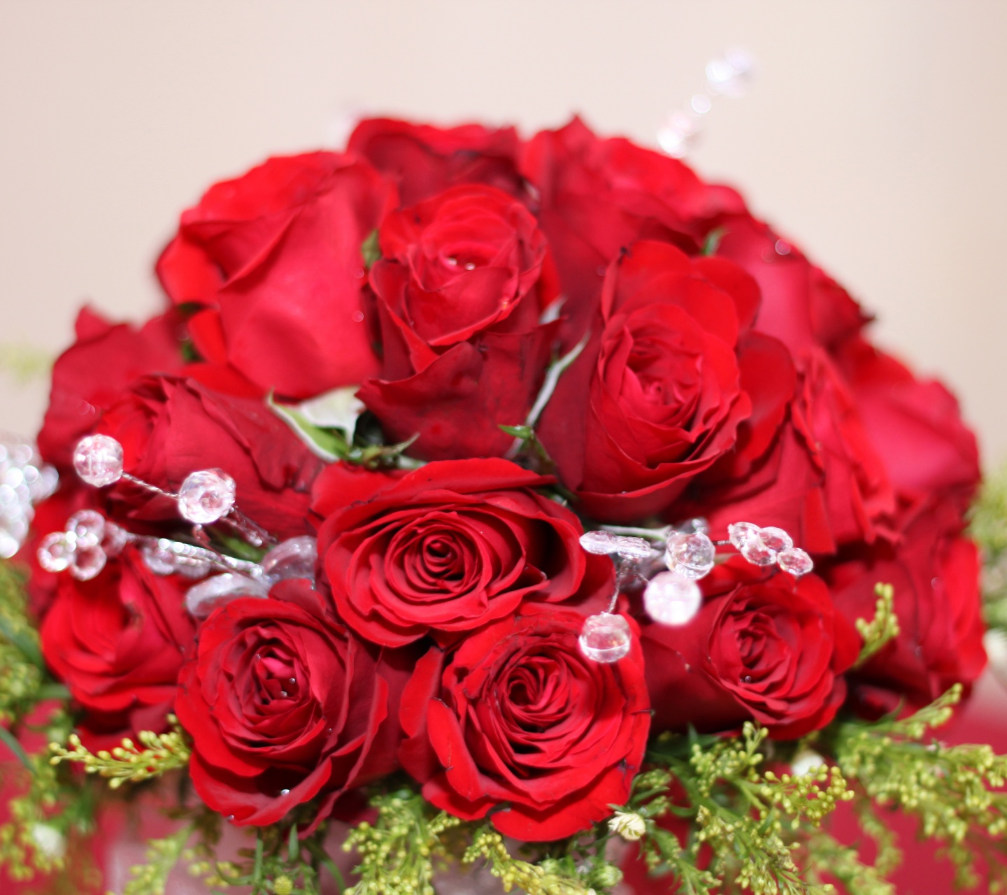 Bouquet Of Red Roses On 8 March