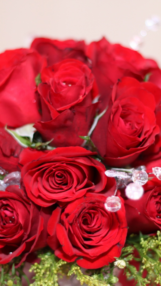 Bouquet Of Red Roses On 8 March