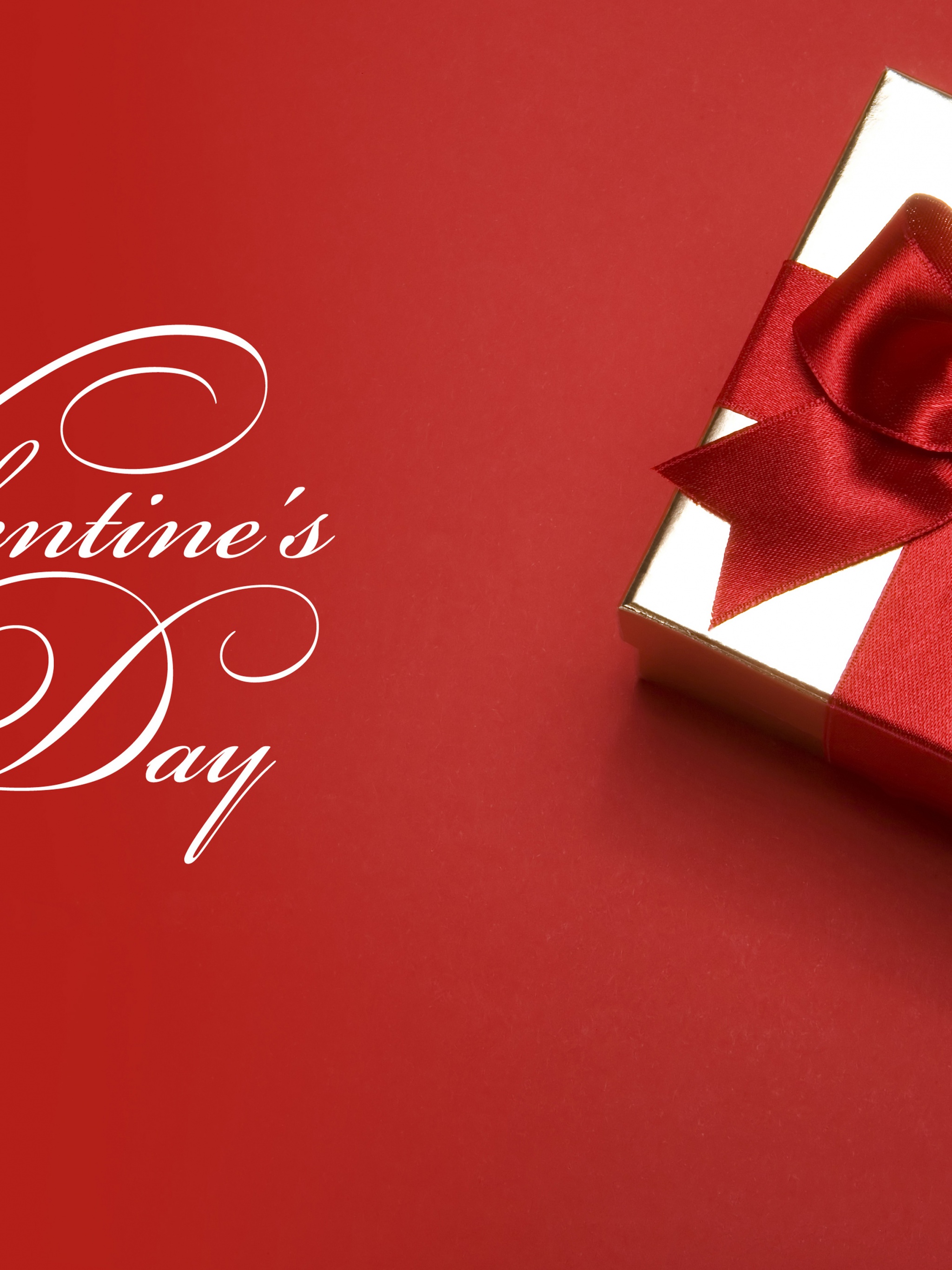 Box Ribbon Gift For Valentine Day