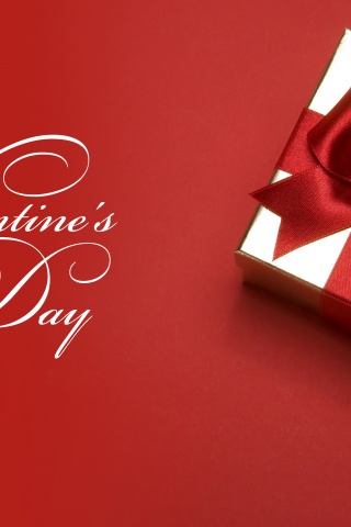 Box Ribbon Gift For Valentine Day
