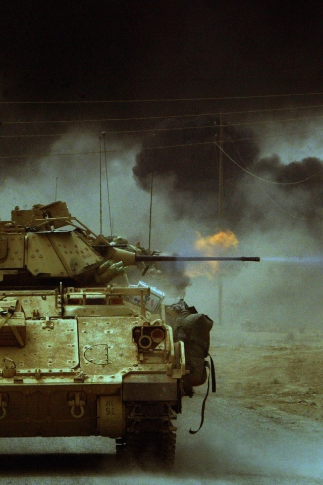 Bradley Tanks Fire Iraq