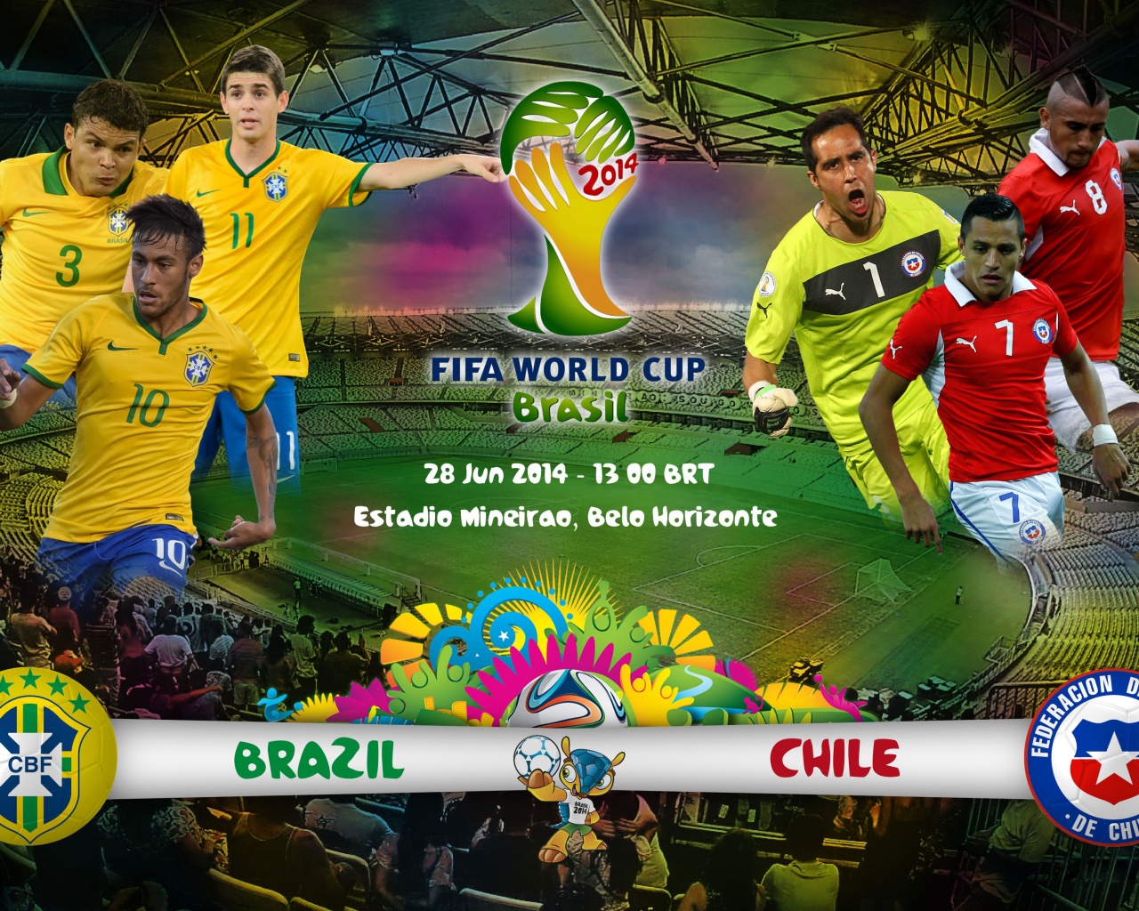 Brazil Vs Chile World Cup 2014