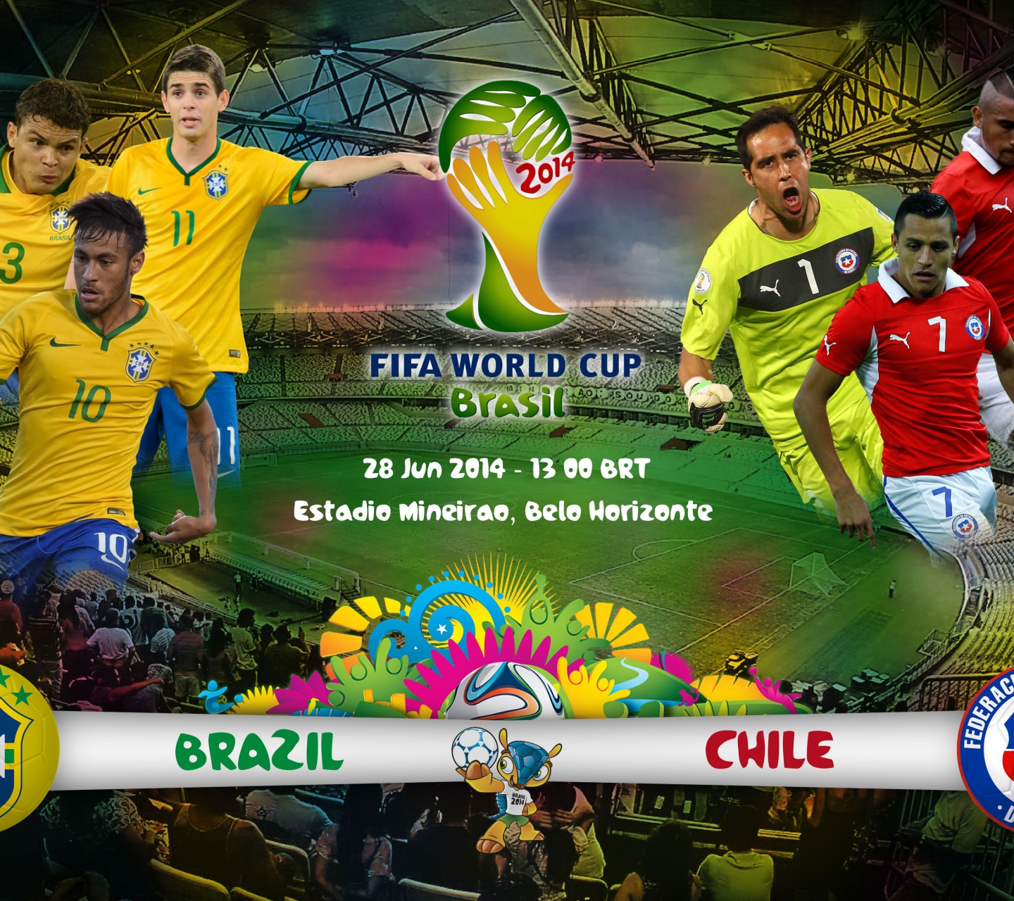 Brazil Vs Chile World Cup 2014