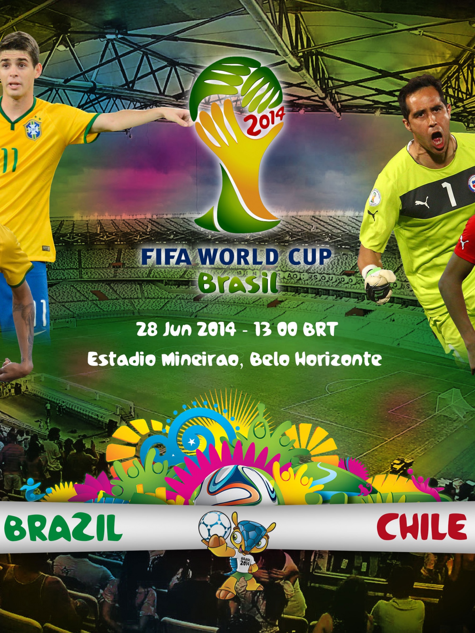 Brazil Vs Chile World Cup 2014