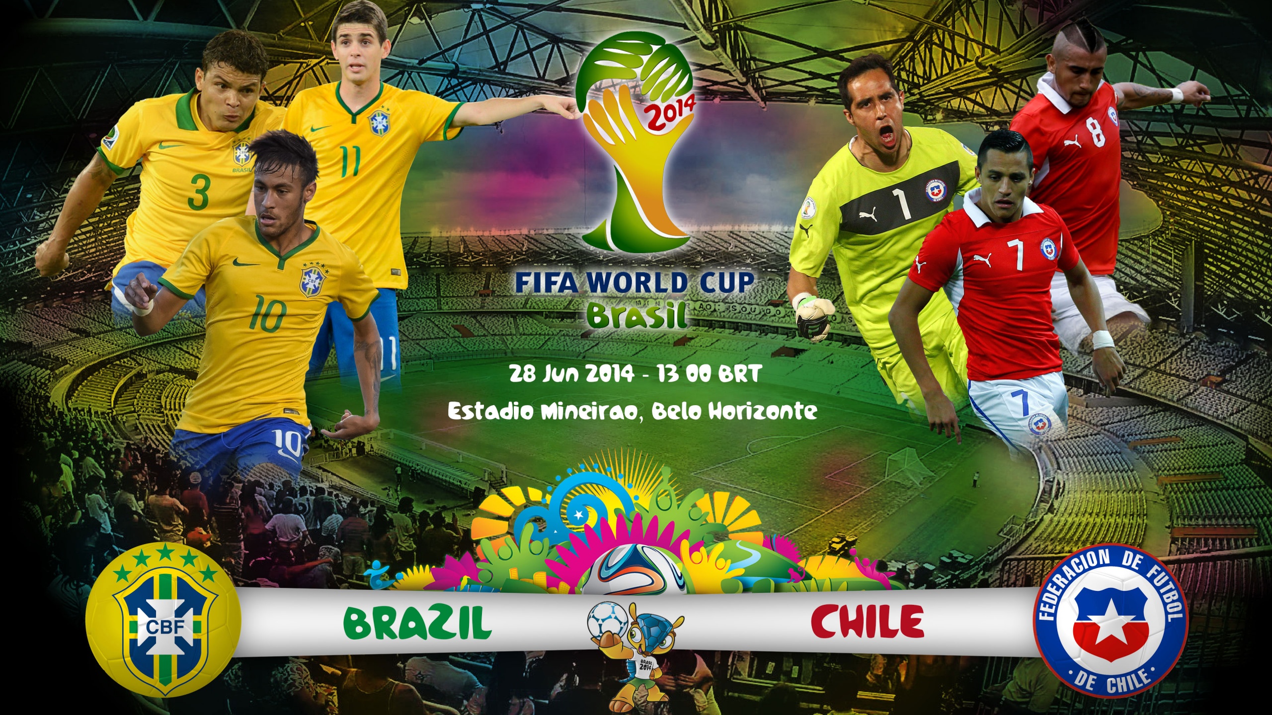 Brazil Vs Chile World Cup 2014