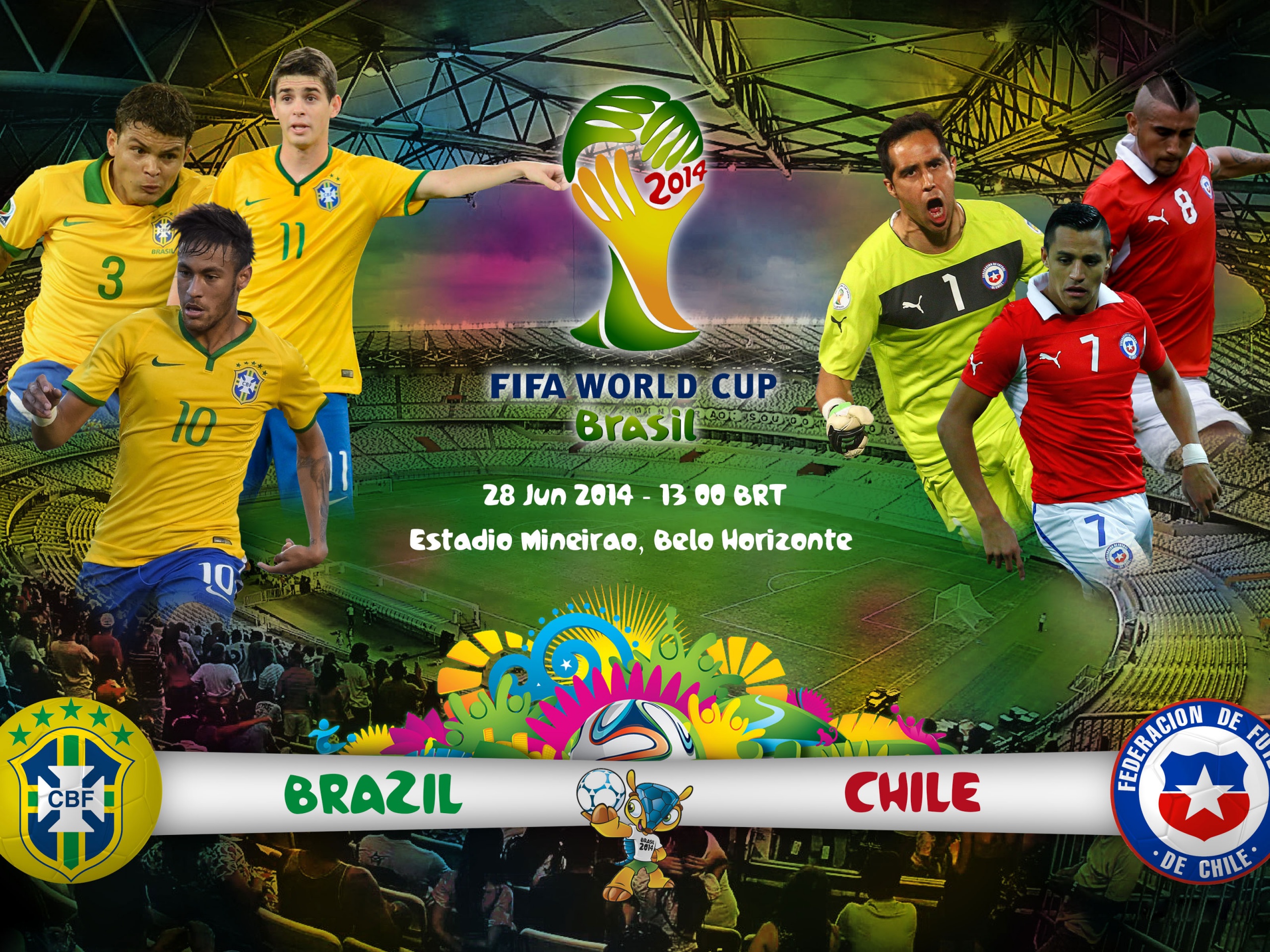 Brazil Vs Chile World Cup 2014