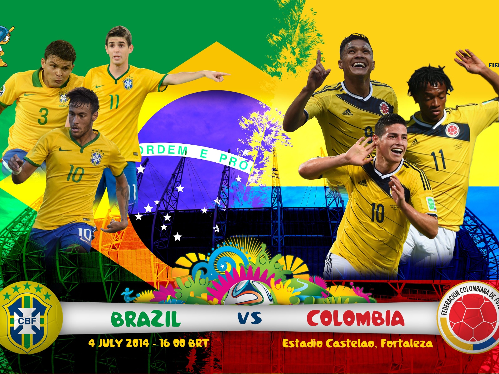 Brazil Vs Colombia Quarter Finals