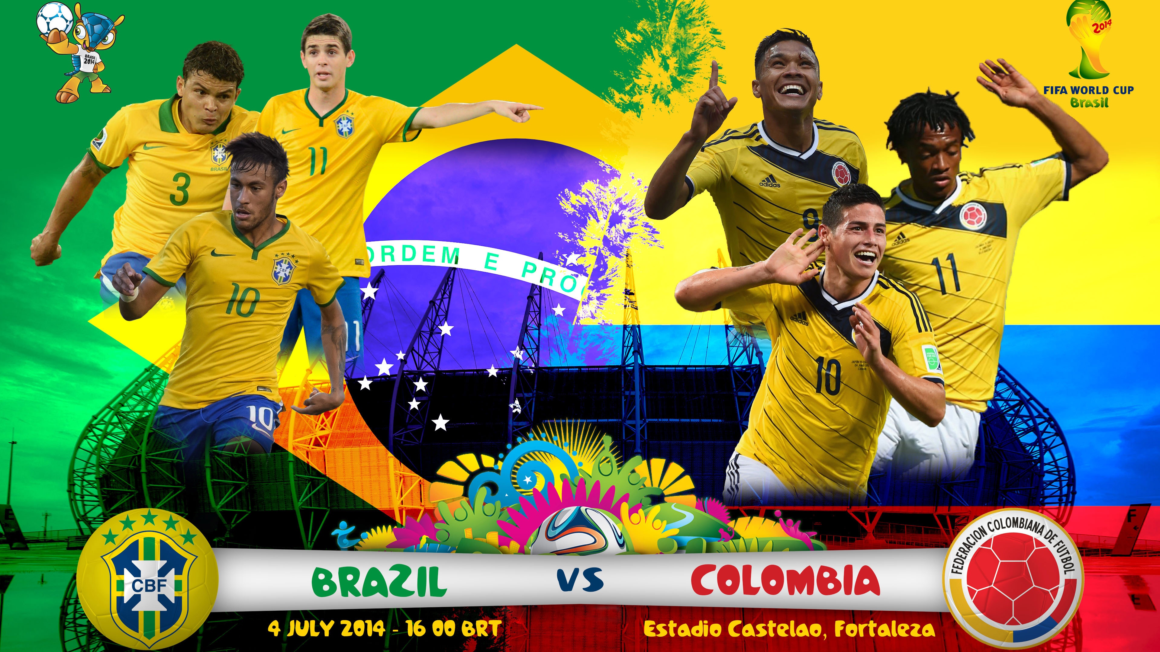 Brazil Vs Colombia Quarter Finals