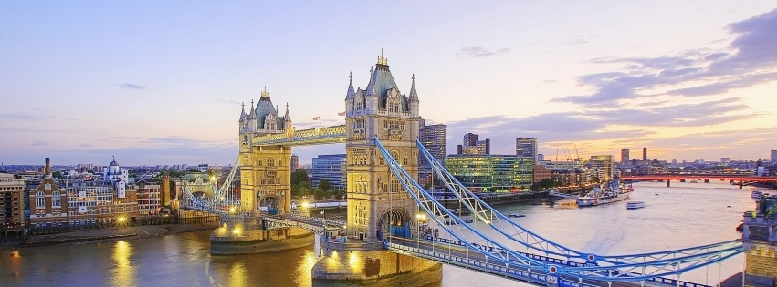 Britain River Thames And Tower Bridge Dusk London England United Kingdom