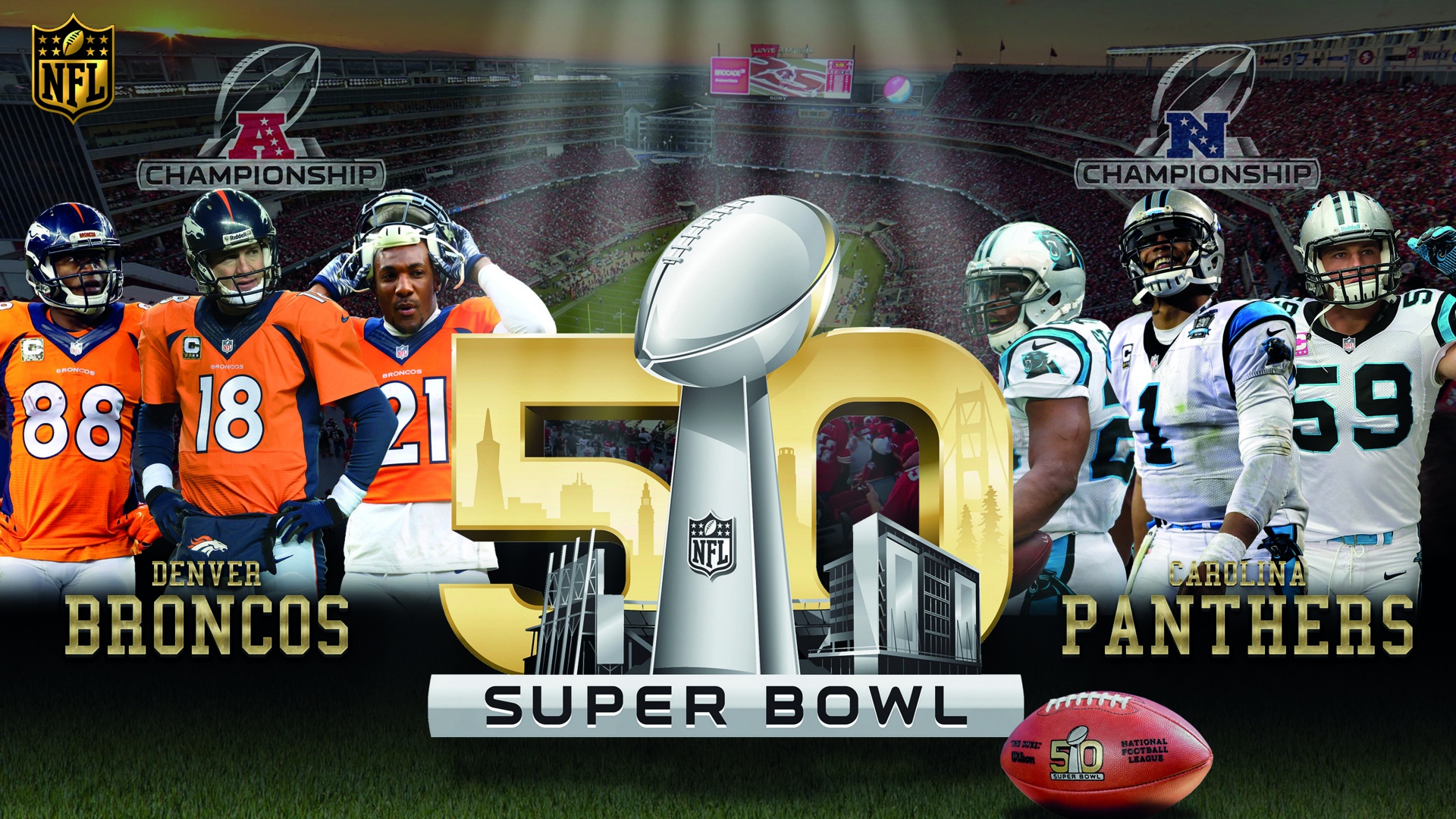 Broncos Vs Panthers Super Bowl 50