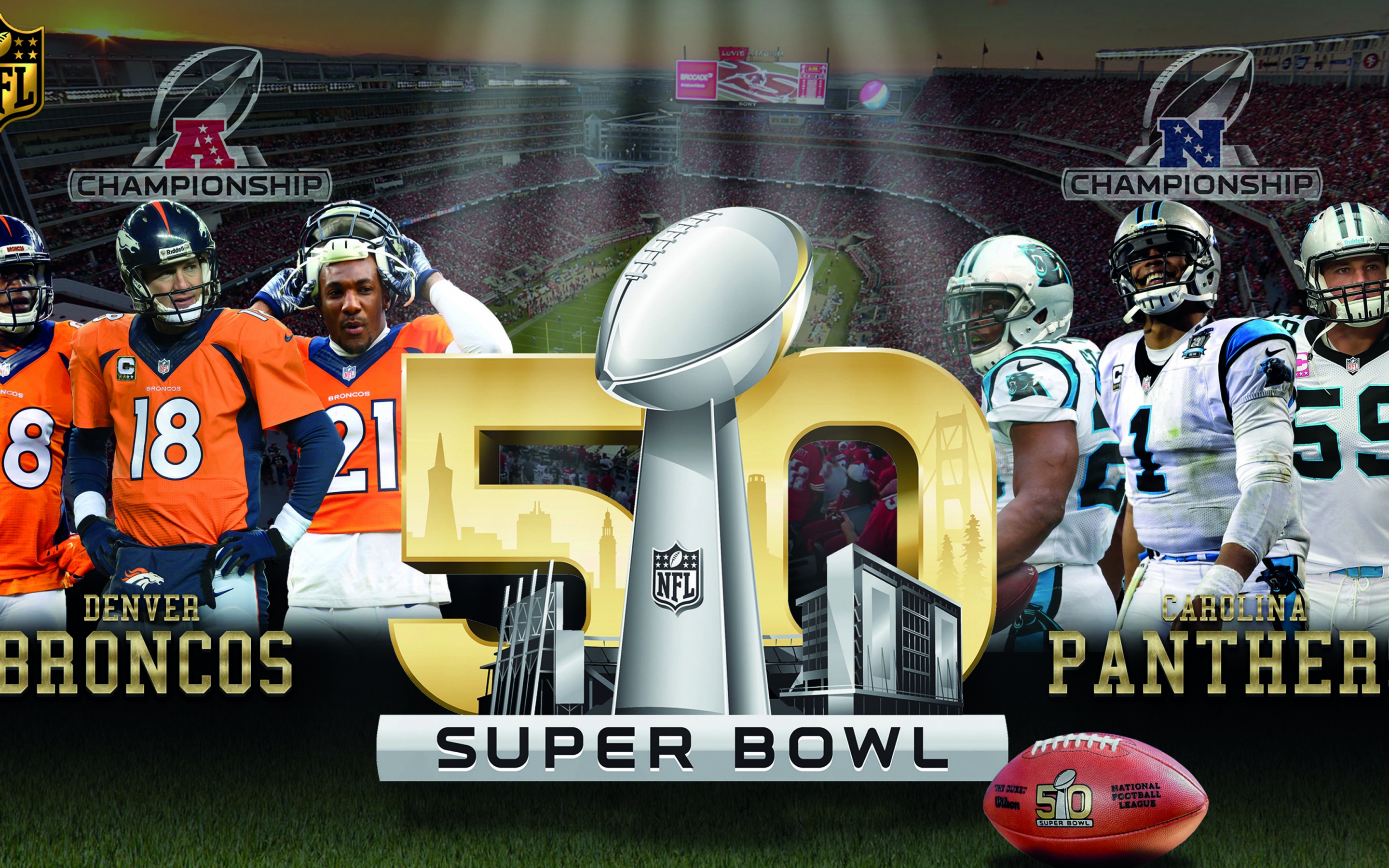 Broncos Vs Panthers Super Bowl 50