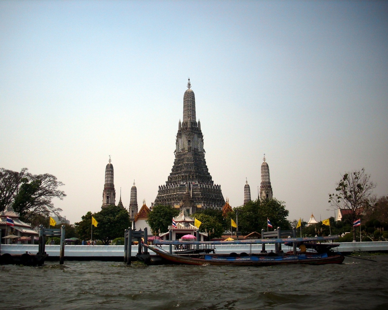 Buildings Landscape Wat Arun Bangkok Yai Bangkok Thailand