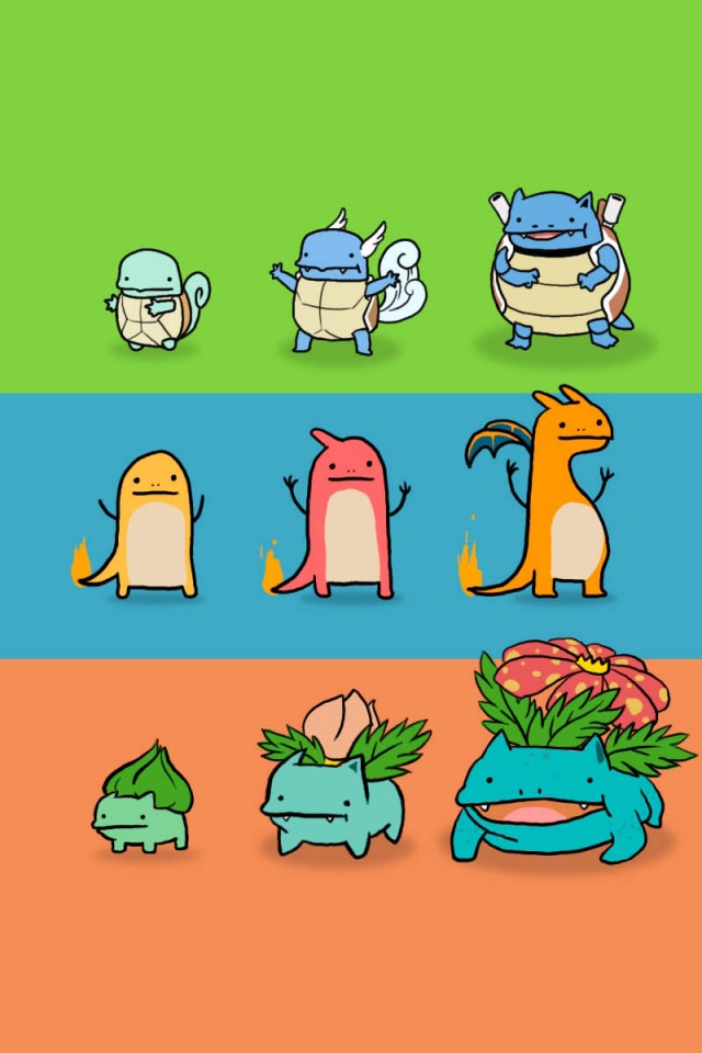 Bulbasaur Charmander And Squirtle