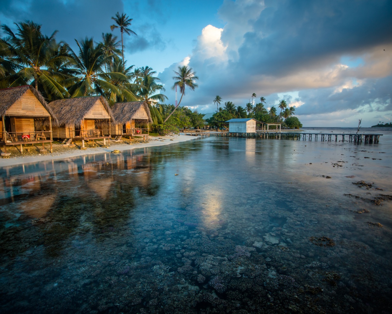 Bungalows In French Polynesia