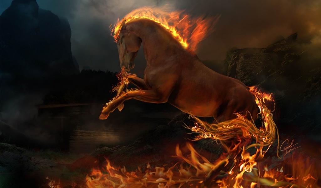 Burning Horse