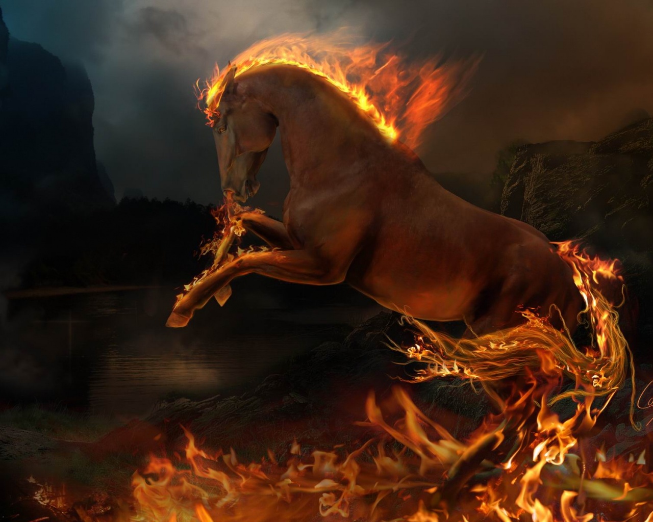 Burning Horse