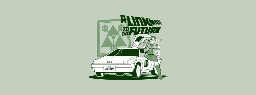 Cartoons Link Cars Comics Funny Back To The Future The Legend Of Zelda Spoof Doc Brown Marty Mcfly Legend Of Zelda Delorean Dmc 12