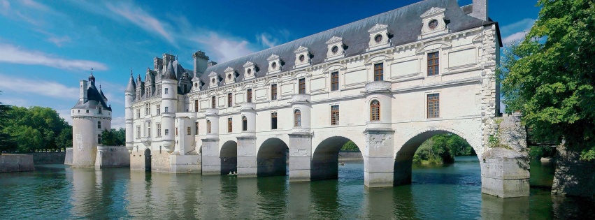 Castle Lake River France Chateau De Chenonceau