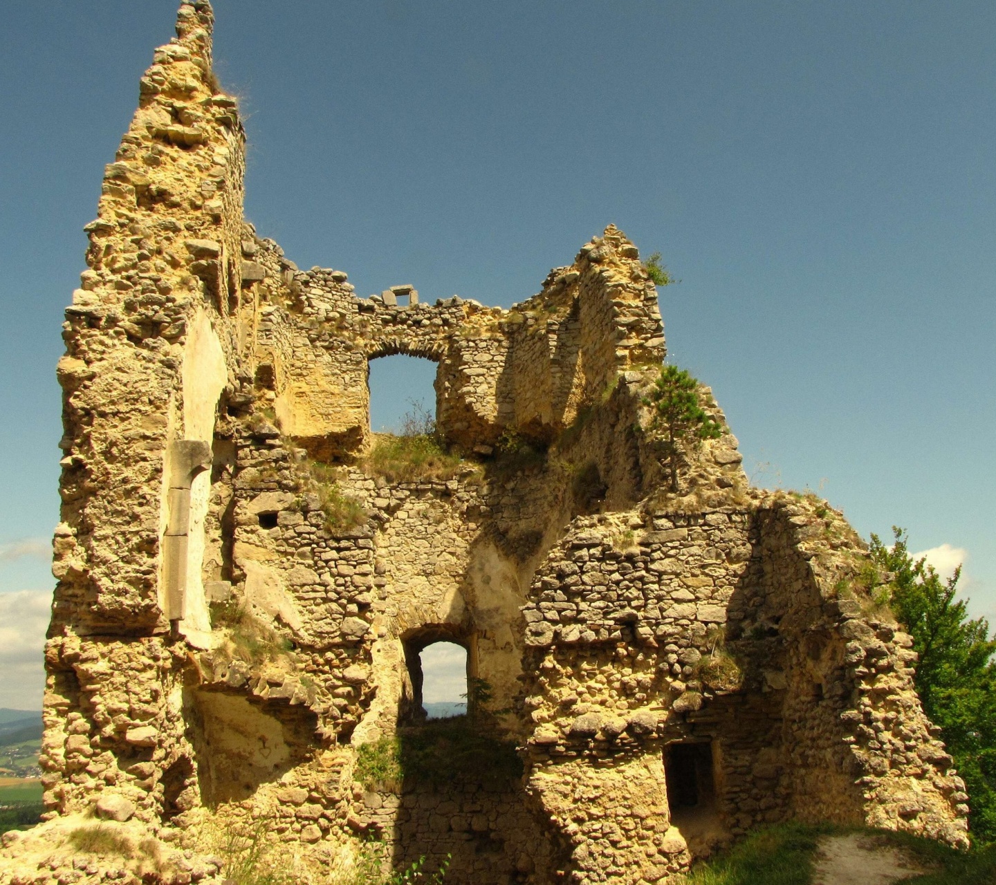 Castle Of Lietava Ruins Zilina Zilina Region Slovakia