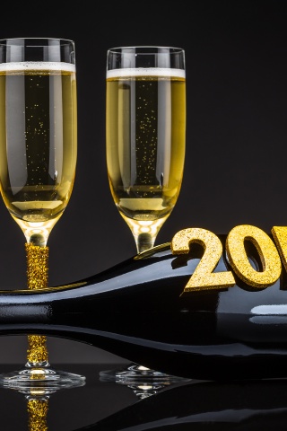 Champagne Happy New Year 2016