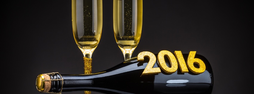 Champagne Happy New Year 2016