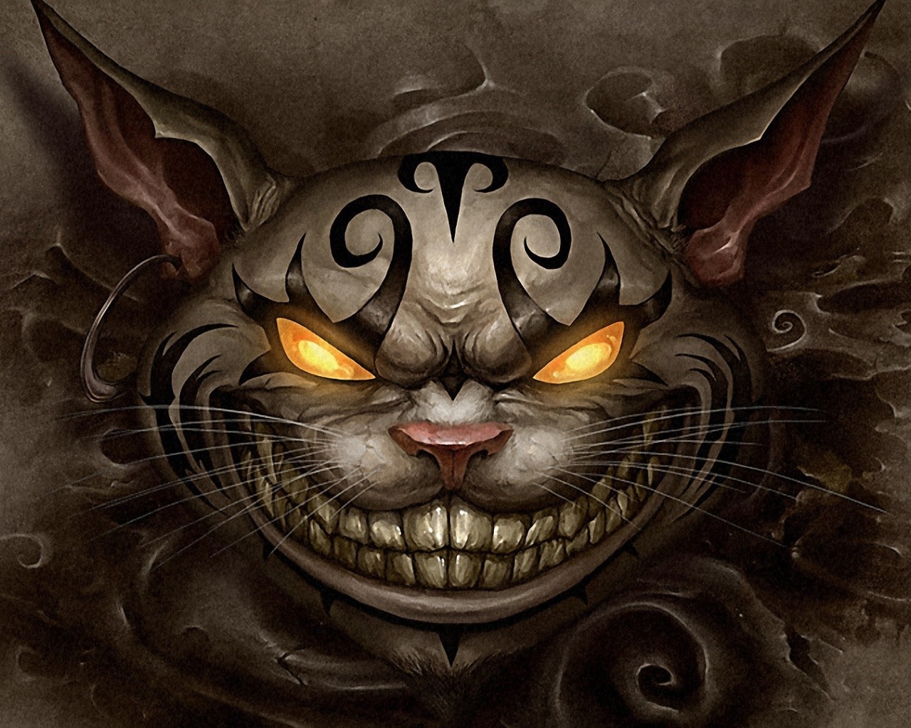 Cheshire Cat The Face Body Piercings Alice Madness Returns