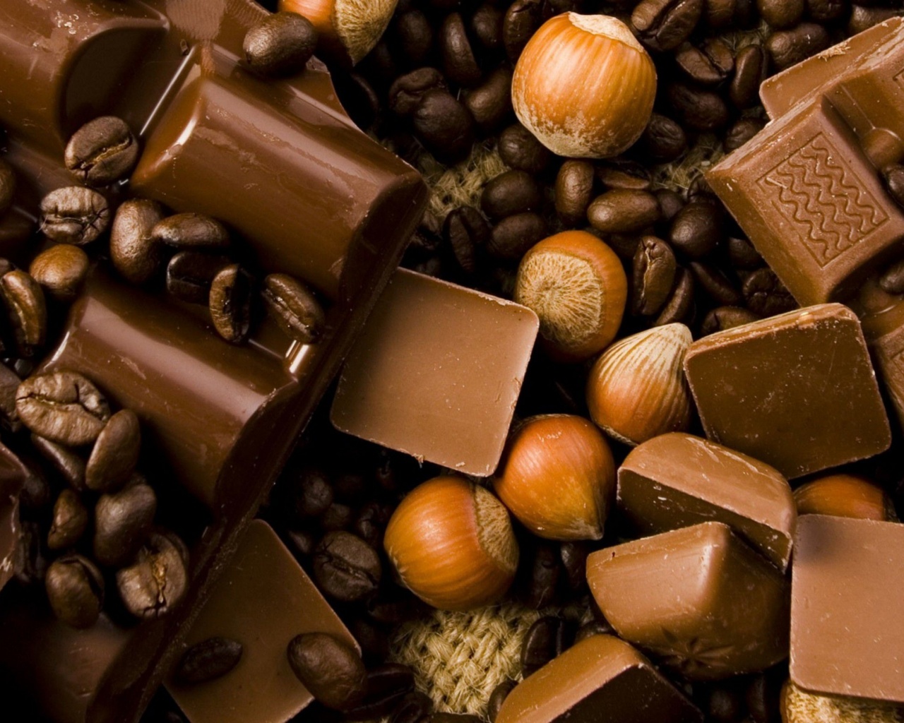 Chocolate Hazelnuts And Coffee