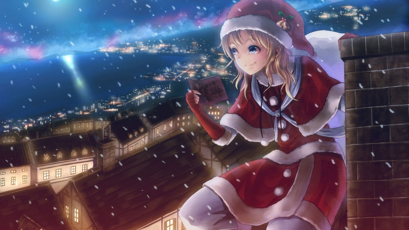 Christmas Anime Girl