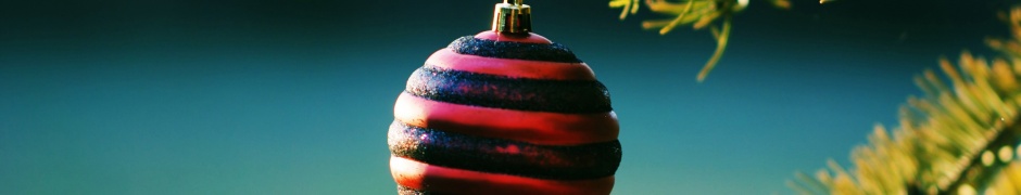 Christmas Balls On Pine Tree