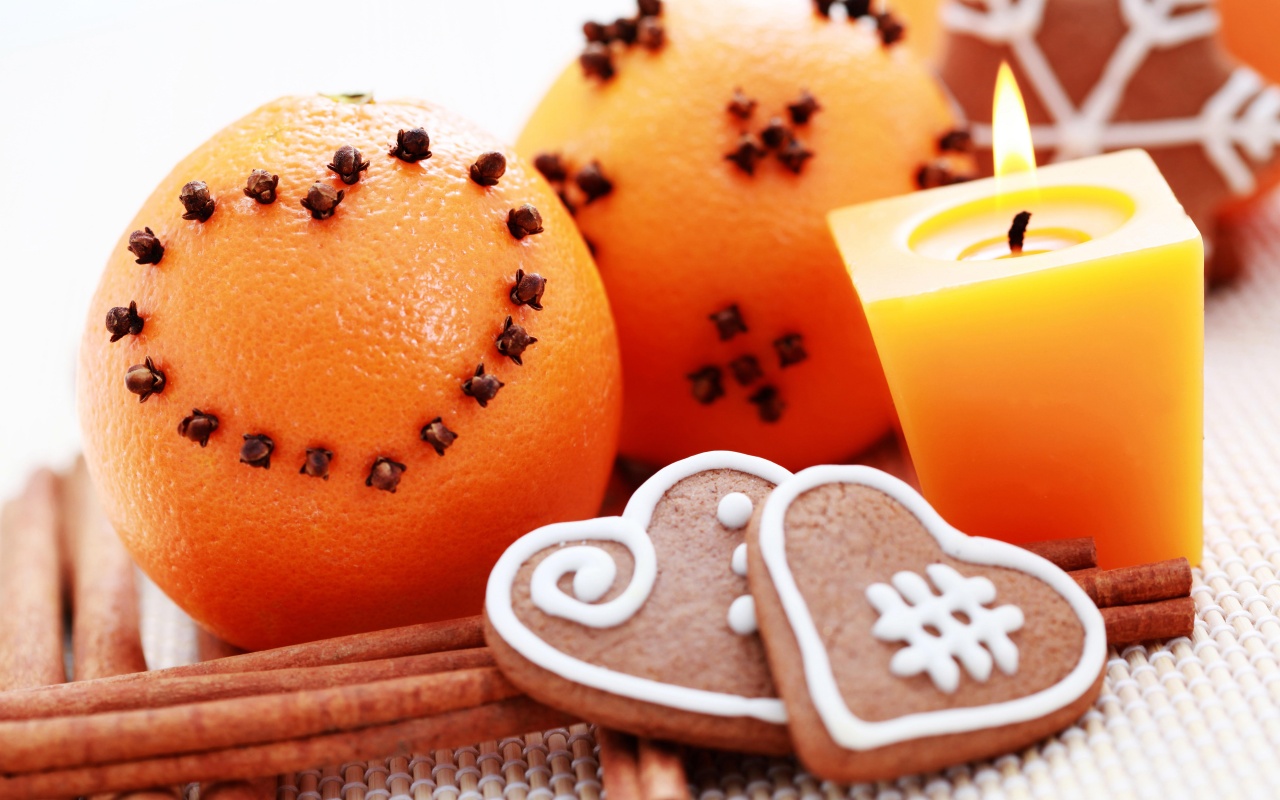 Christmas Cookies Orange Fruit