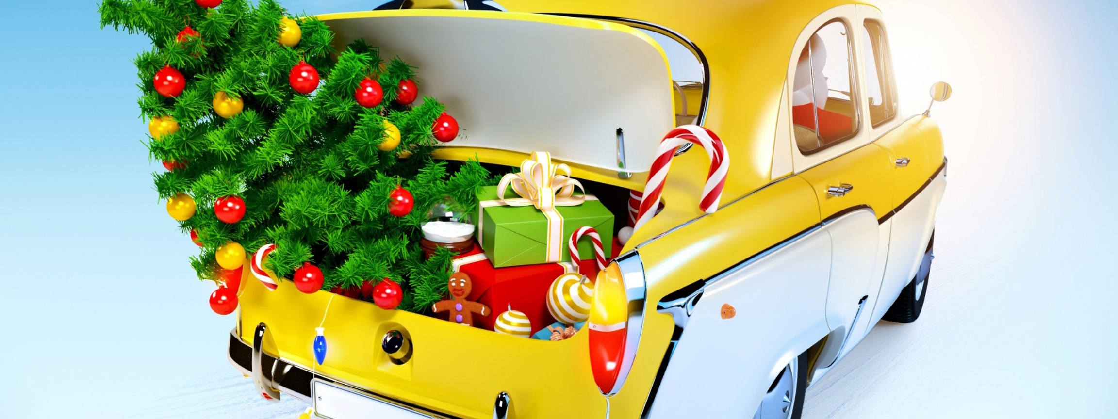 Christmas Gifts In Trunk Of Car