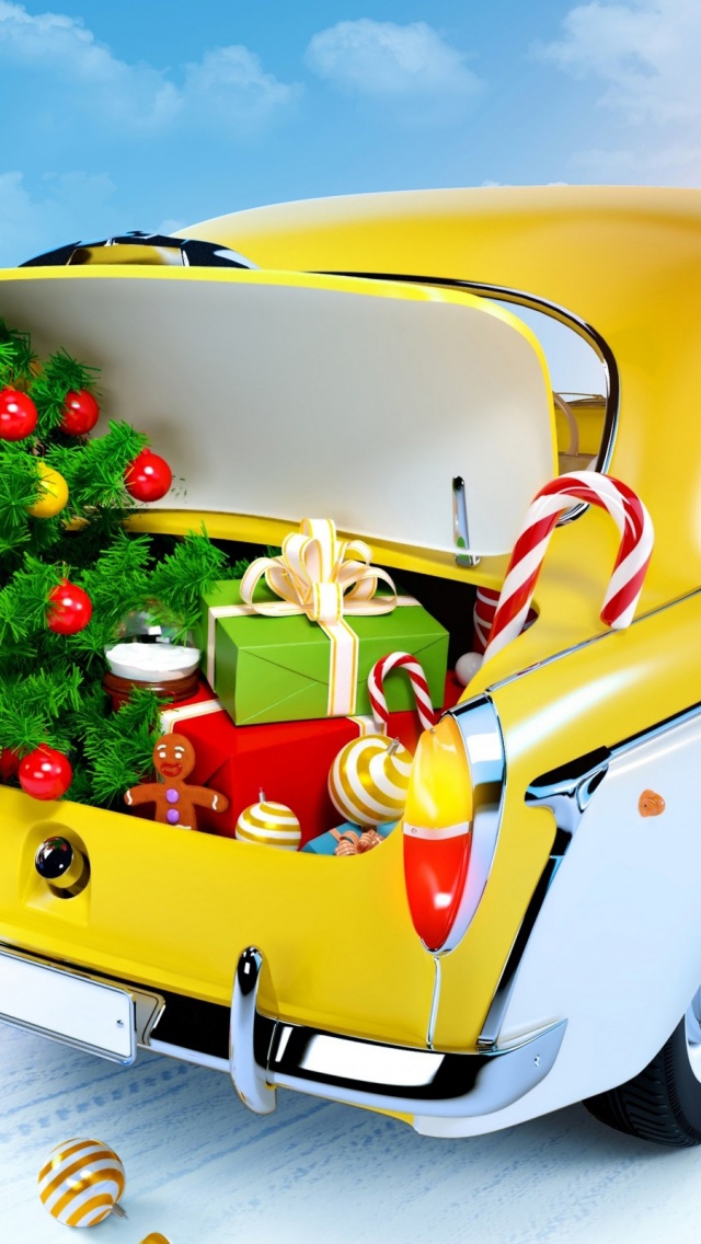 Christmas Gifts In Trunk Of Car