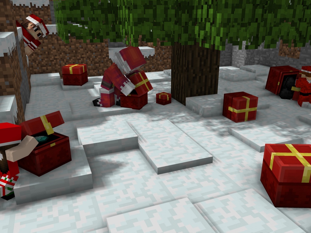 Christmas Minecraft Video Game