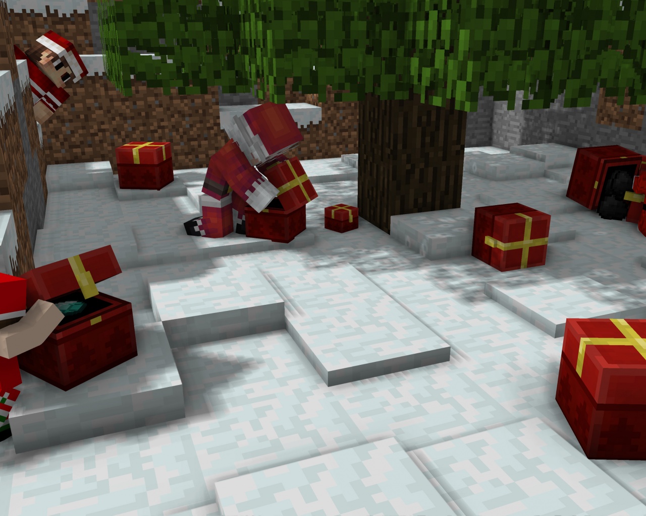 Christmas Minecraft Video Game