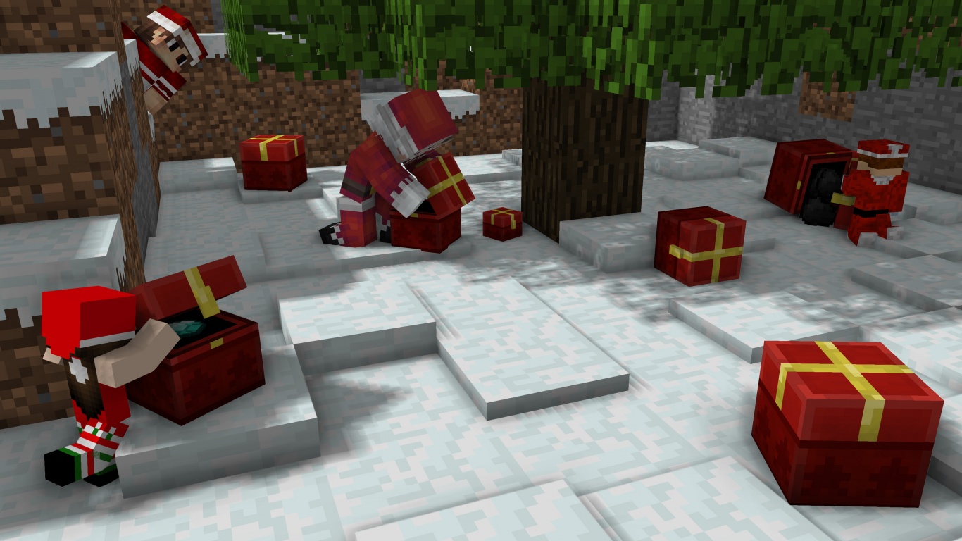 Christmas Minecraft Video Game