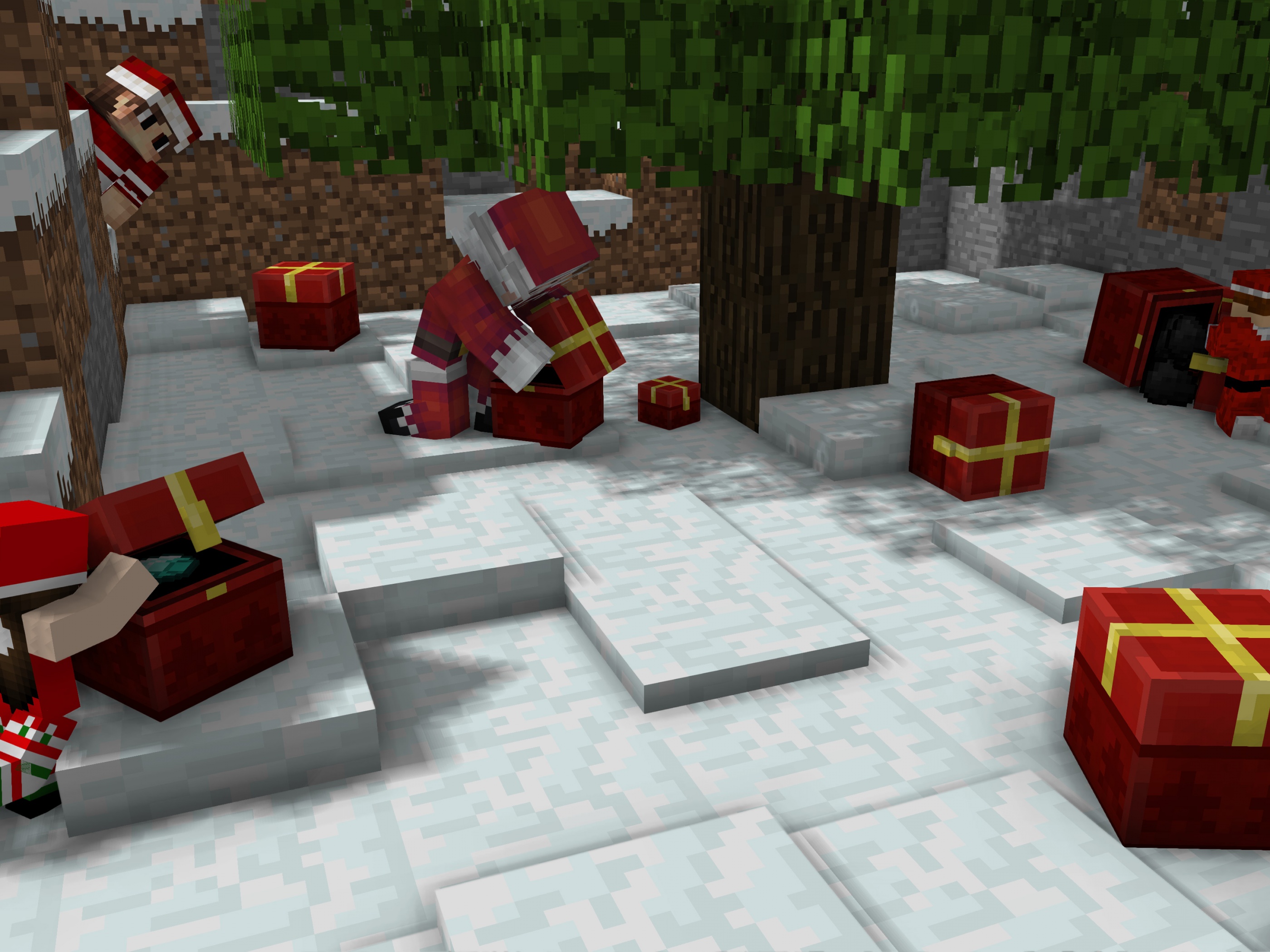 Christmas Minecraft Video Game