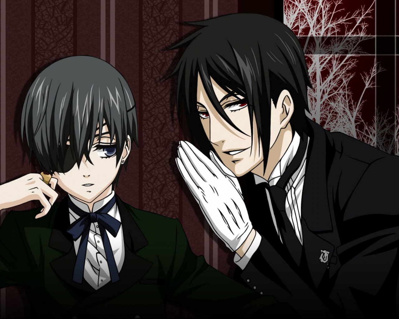 Ciel And Sebastian Black Butler Anime