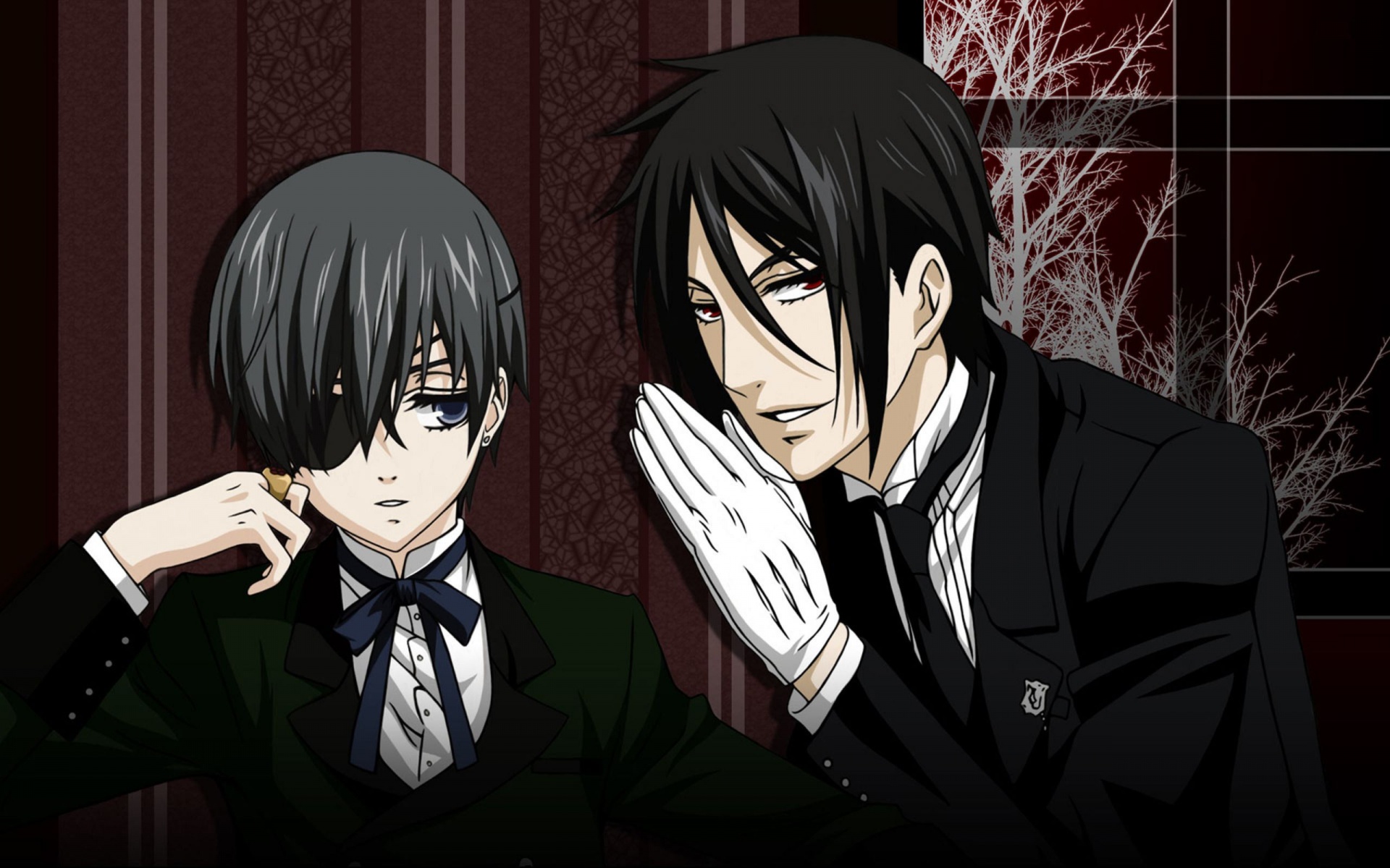 Ciel And Sebastian Black Butler Anime