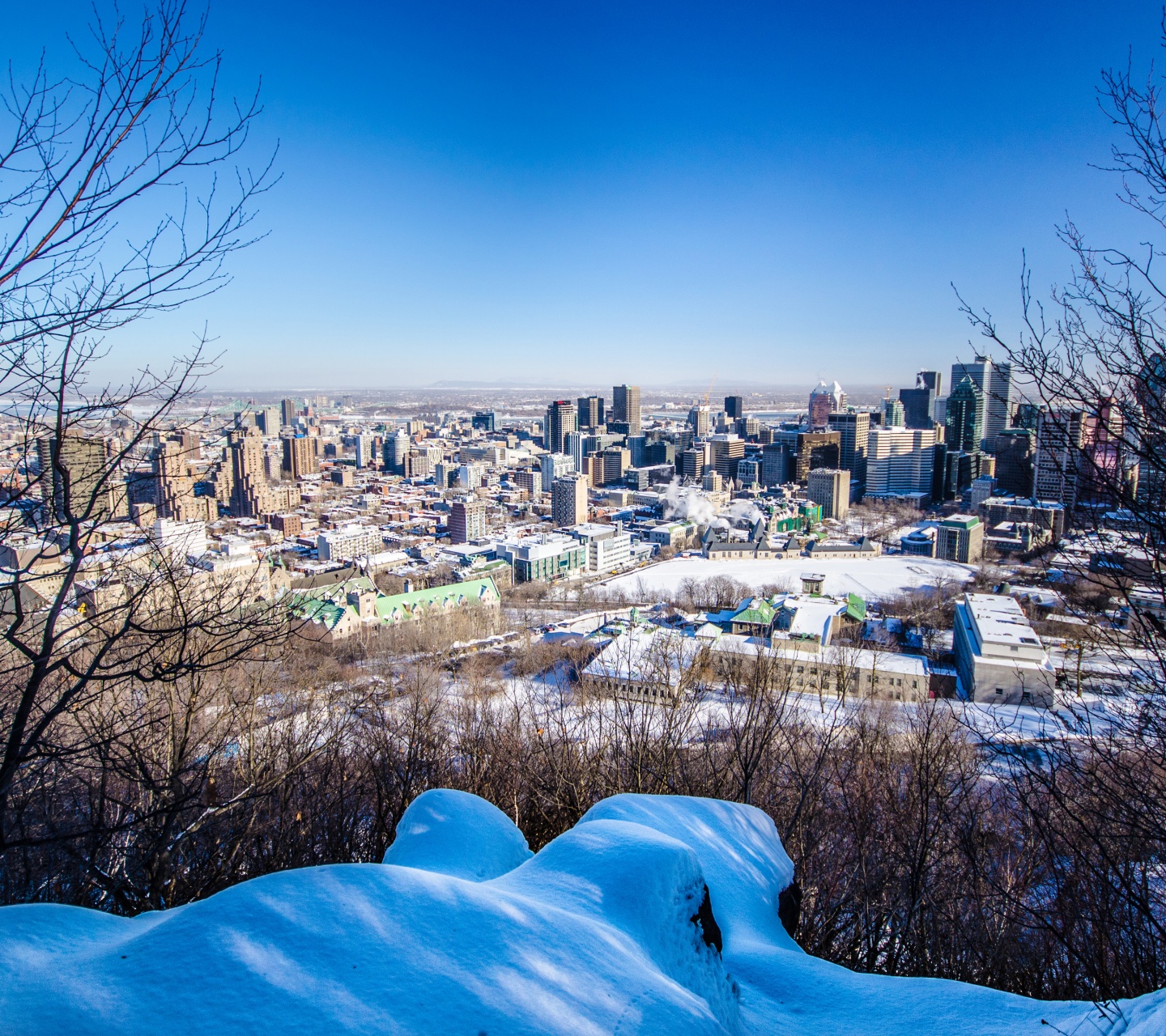 City Of Montreal In Winter