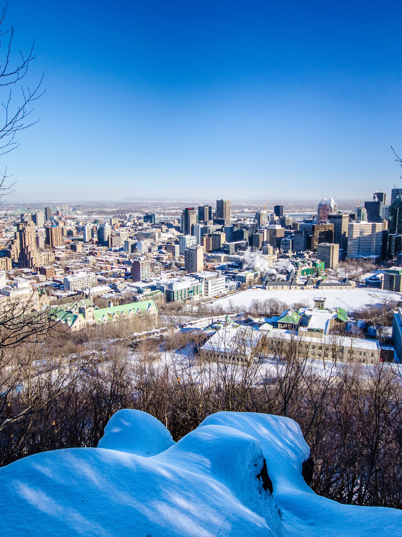 City Of Montreal In Winter