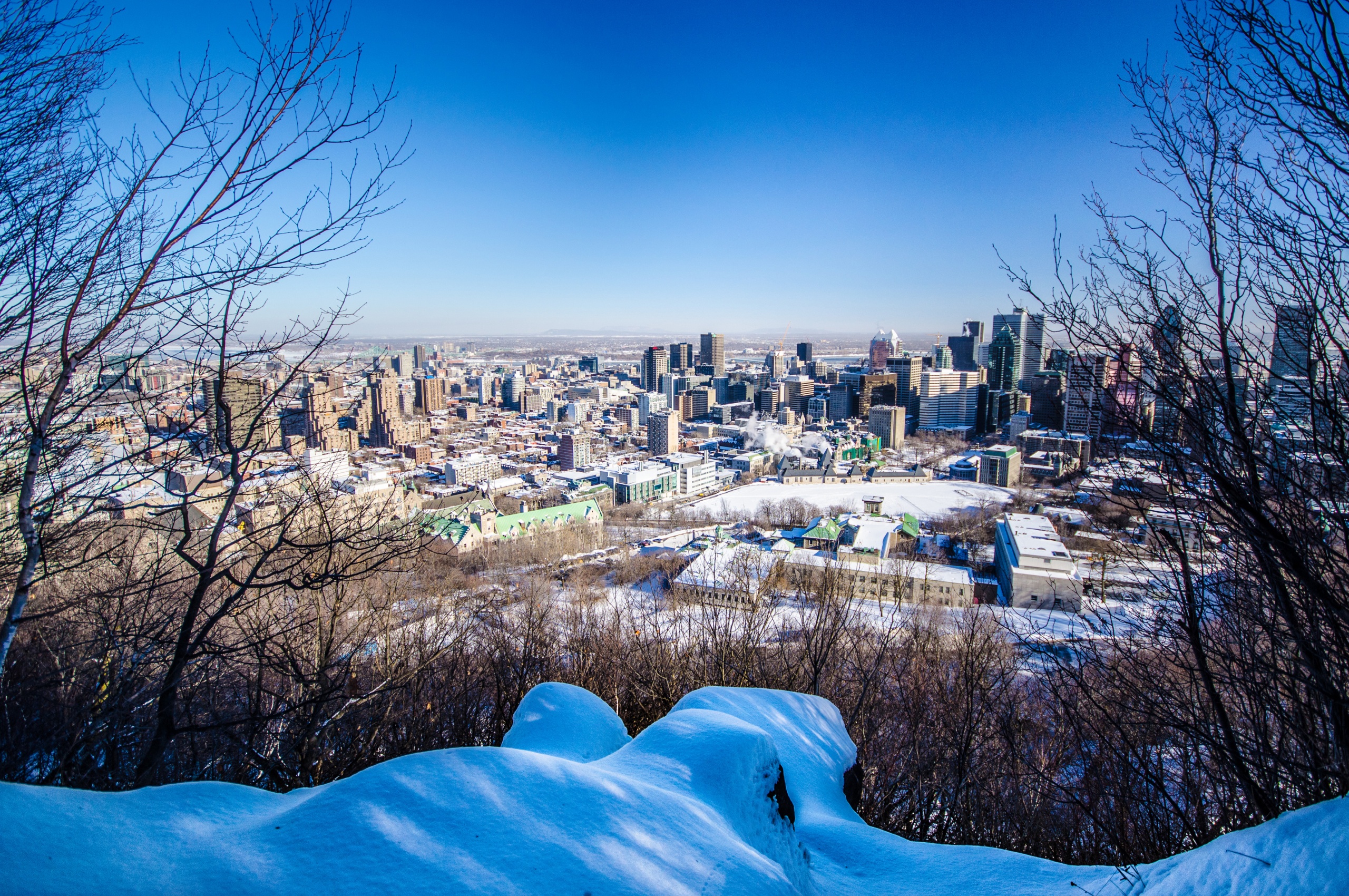 City Of Montreal In Winter